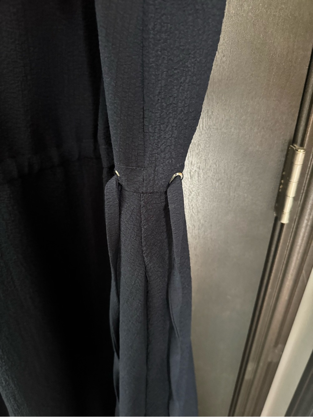 Anne Klein Navy Sleeveless V-Notch Midi Dress - Picture 3 of 4